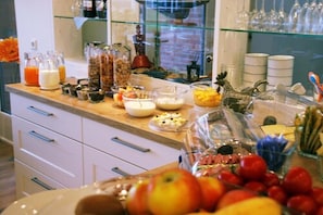 Daily buffet breakfast (EUR 15 per person)