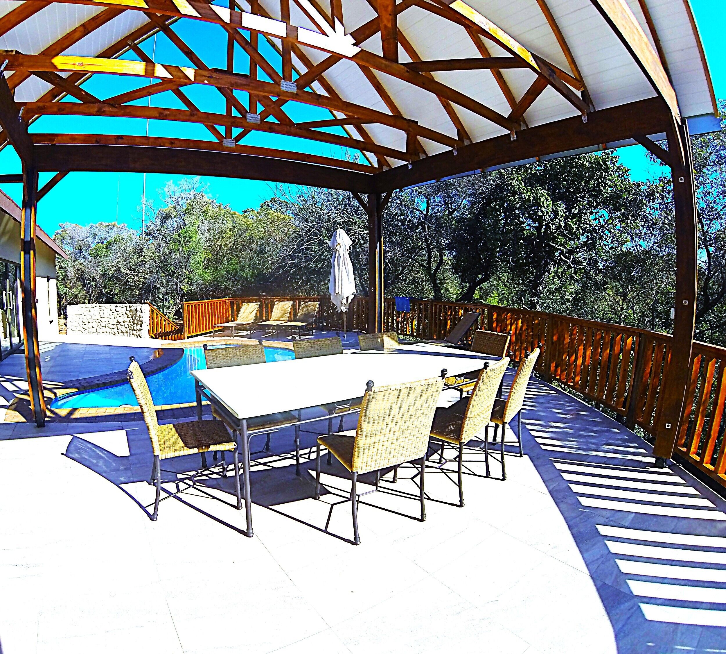 Executive chalet, patio, uitzicht op park | Uitzicht vanaf balkon