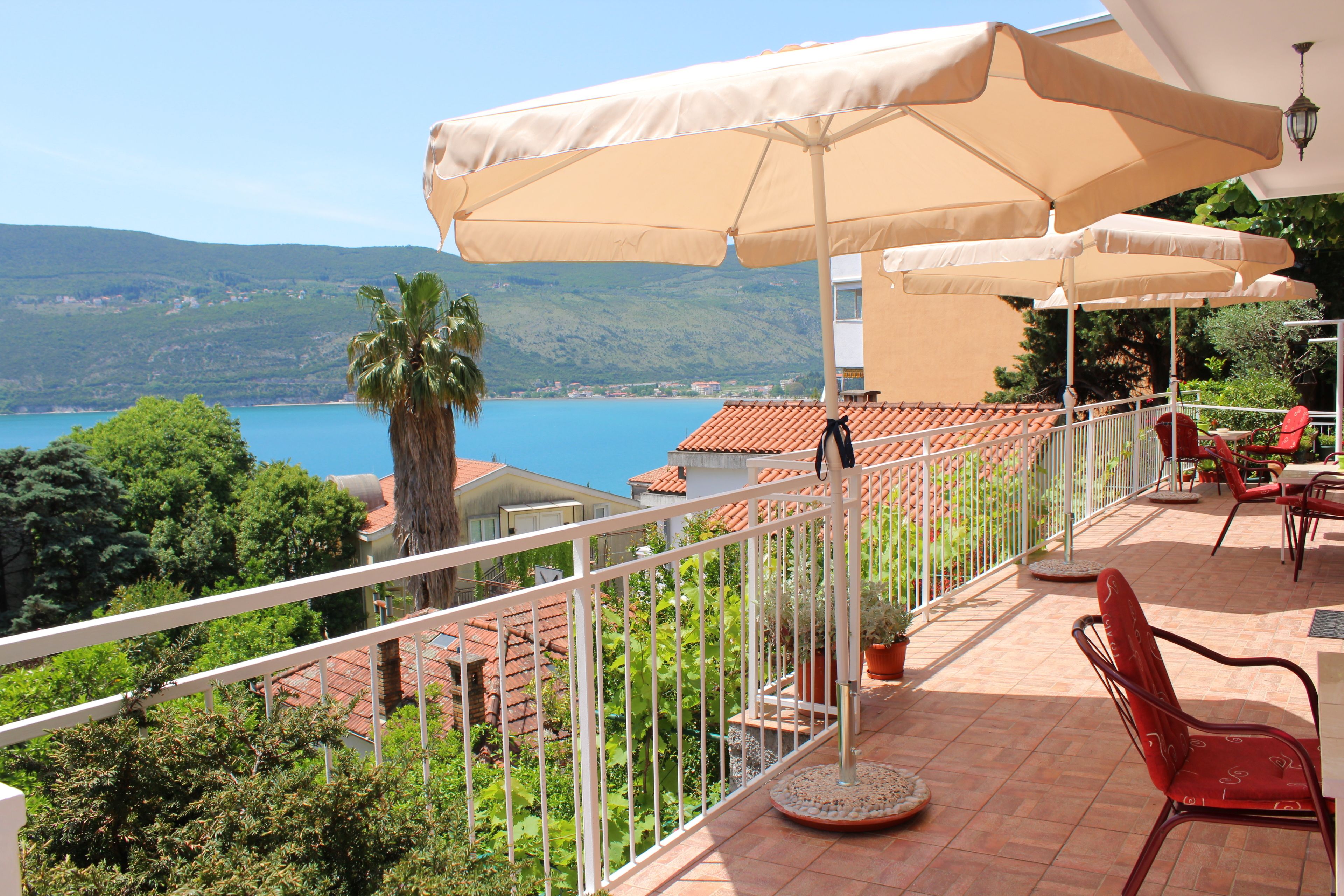 Classic Studio, Multiple Beds, Sea View | Balcony view