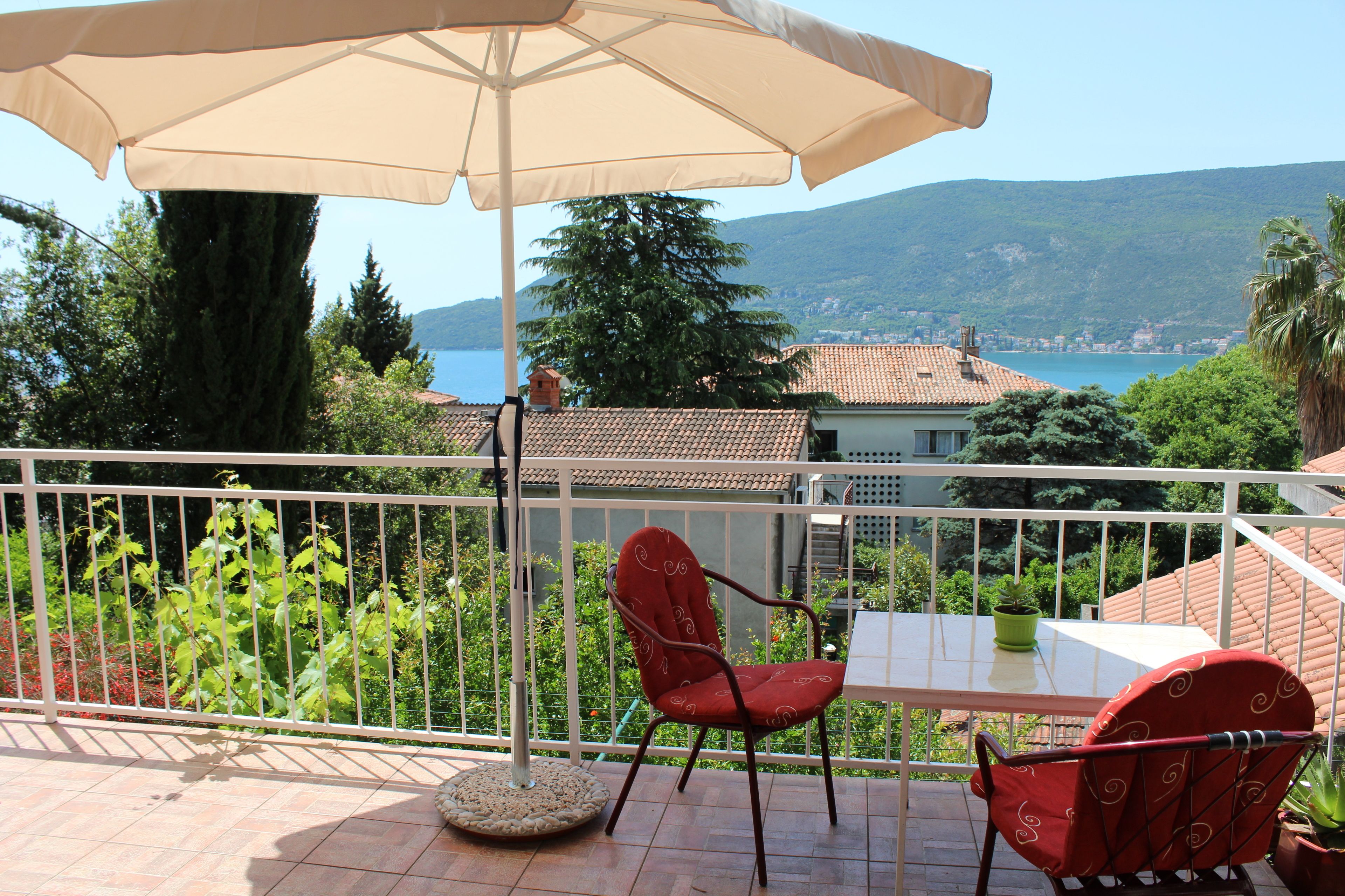 Basic Studio, 1 Double Bed, Sea View | Terrace/patio