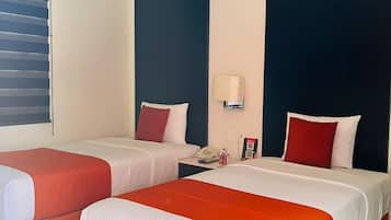 Standard Room, 2 Single Beds | In-room safe, blackout curtains, iron/ironing board, bed sheets