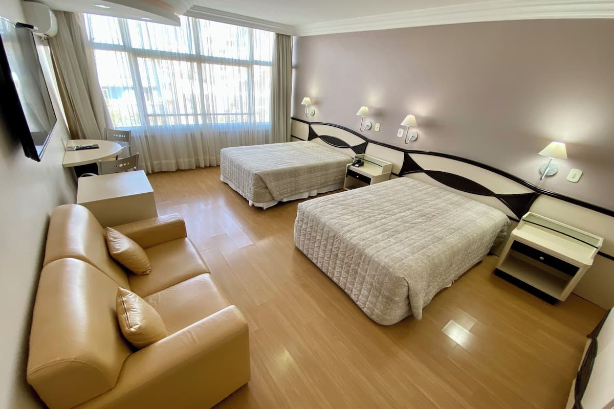 superior suite, 2 double beds | minibar, desk, blackout curtains, soundproofing