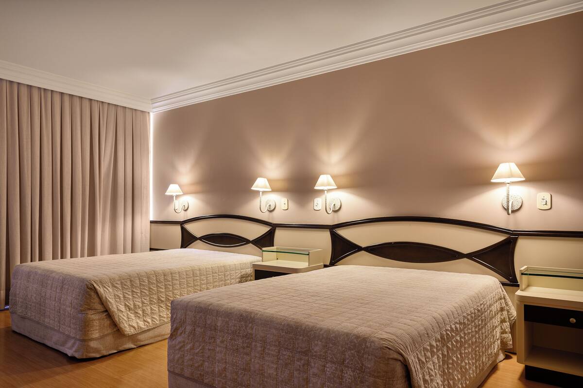 Superior Suite, 2 Double Beds | Minibar, desk, blackout drapes, soundproofing