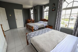 Desk, iron/ironing board, free WiFi, bed sheets