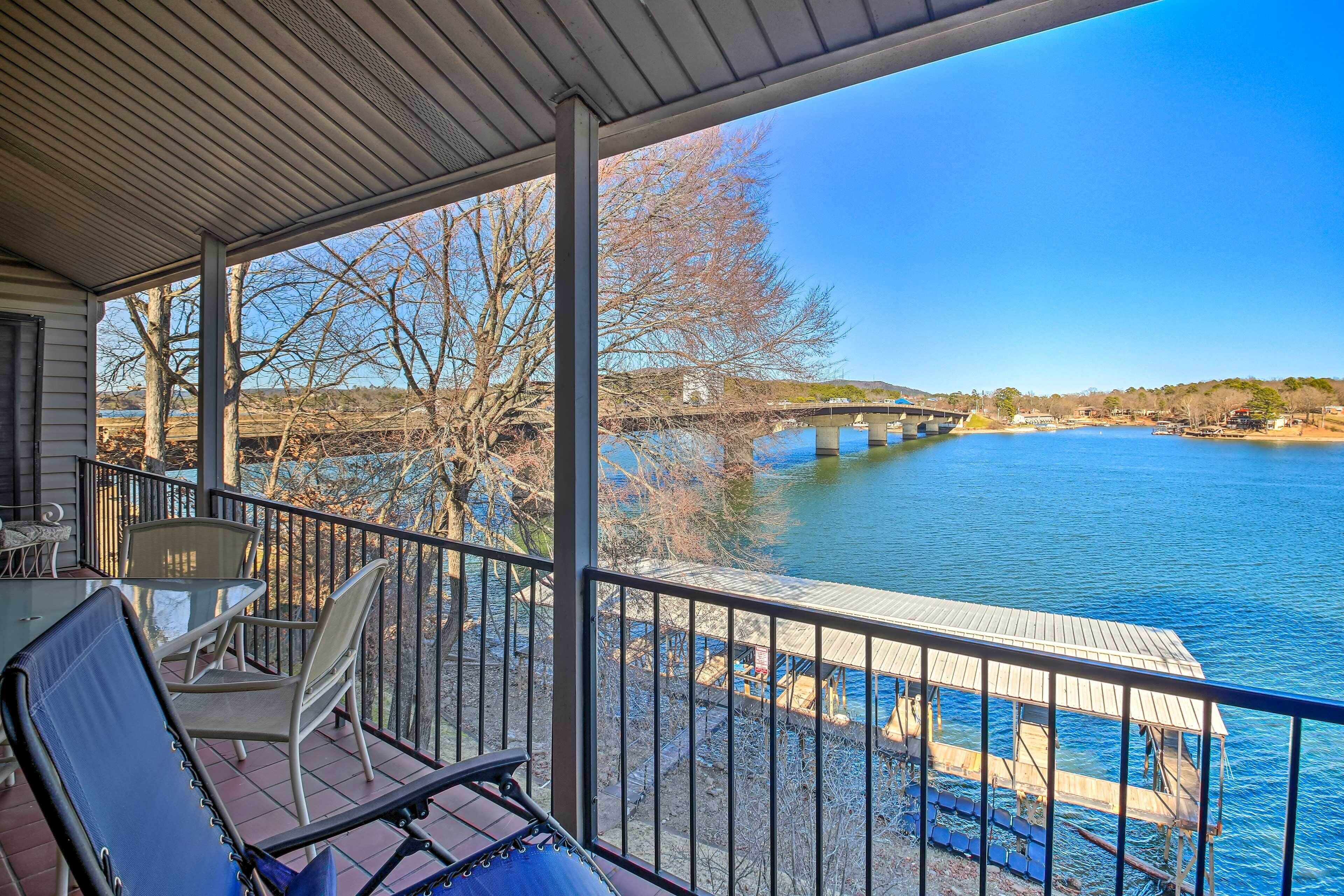 Waterfront Hot Springs Condo w/ Boat Slip & Pool!