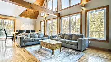 Smart TV, fireplace, Netflix, DVD player