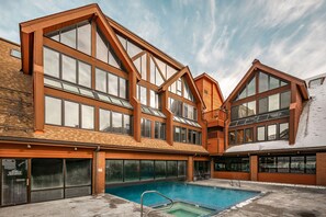 Indoor pool, outdoor pool