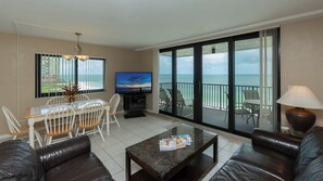 TV - Seawinds 801-Beachfront Condominium with Unbeatable Gulf front Views from Oversized Balcony! (Marco Island)