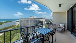 Outdoor dining - South Seas Tower 3 #1901 Unsurpassed views of the beach from the 19th floor. (Marco Island)