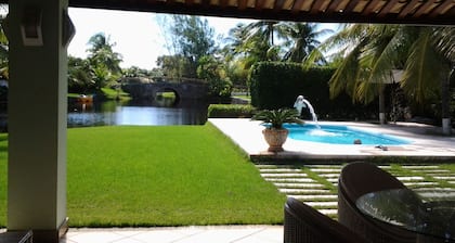 House in Cond. Interlagos Park.all carved out of lakes.Bahia at its best!