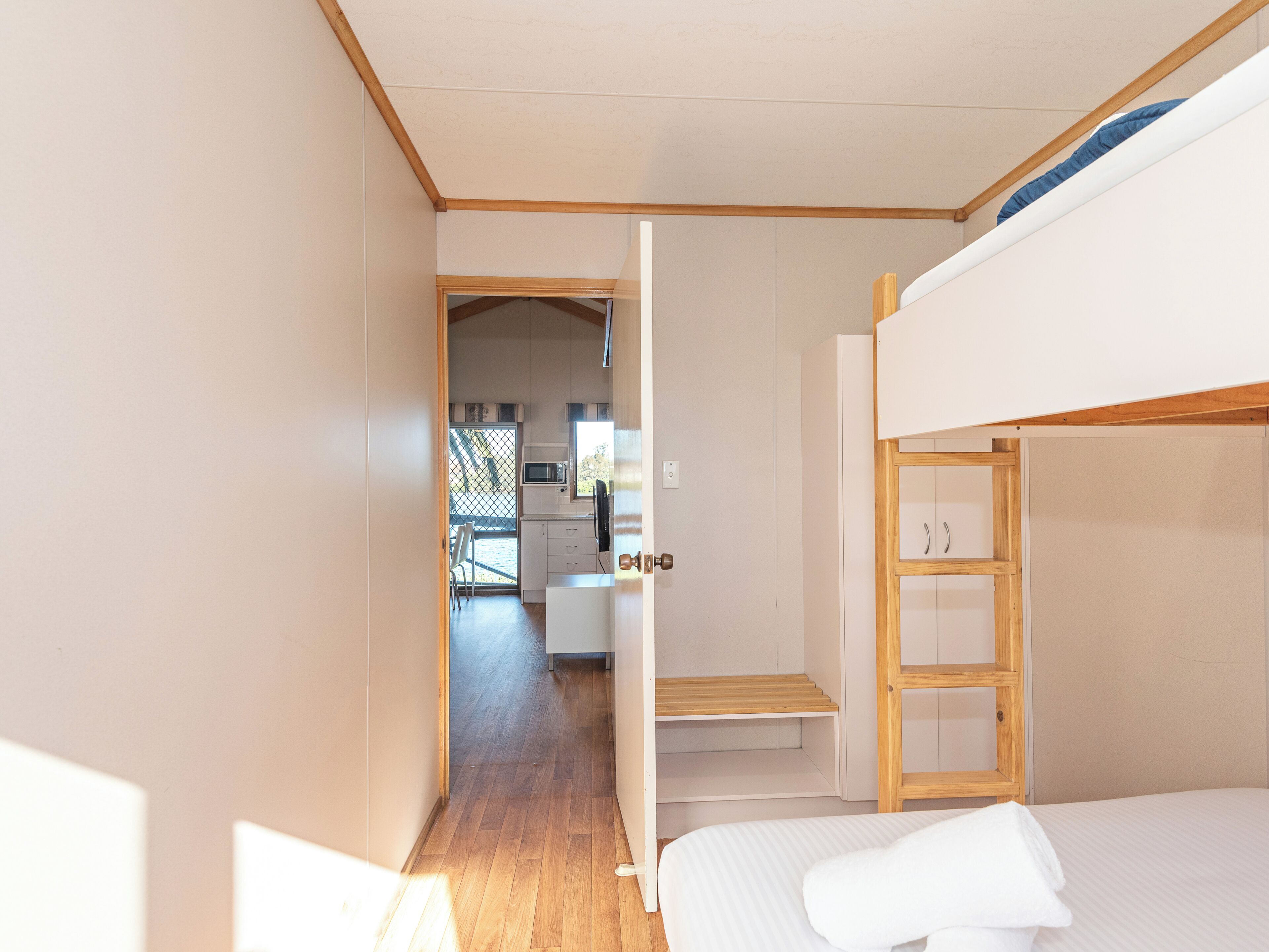 Superior Riverfront 2 Bedroom Cabin - Not Pet Friendly | Iron/ironing board, free WiFi, bed sheets