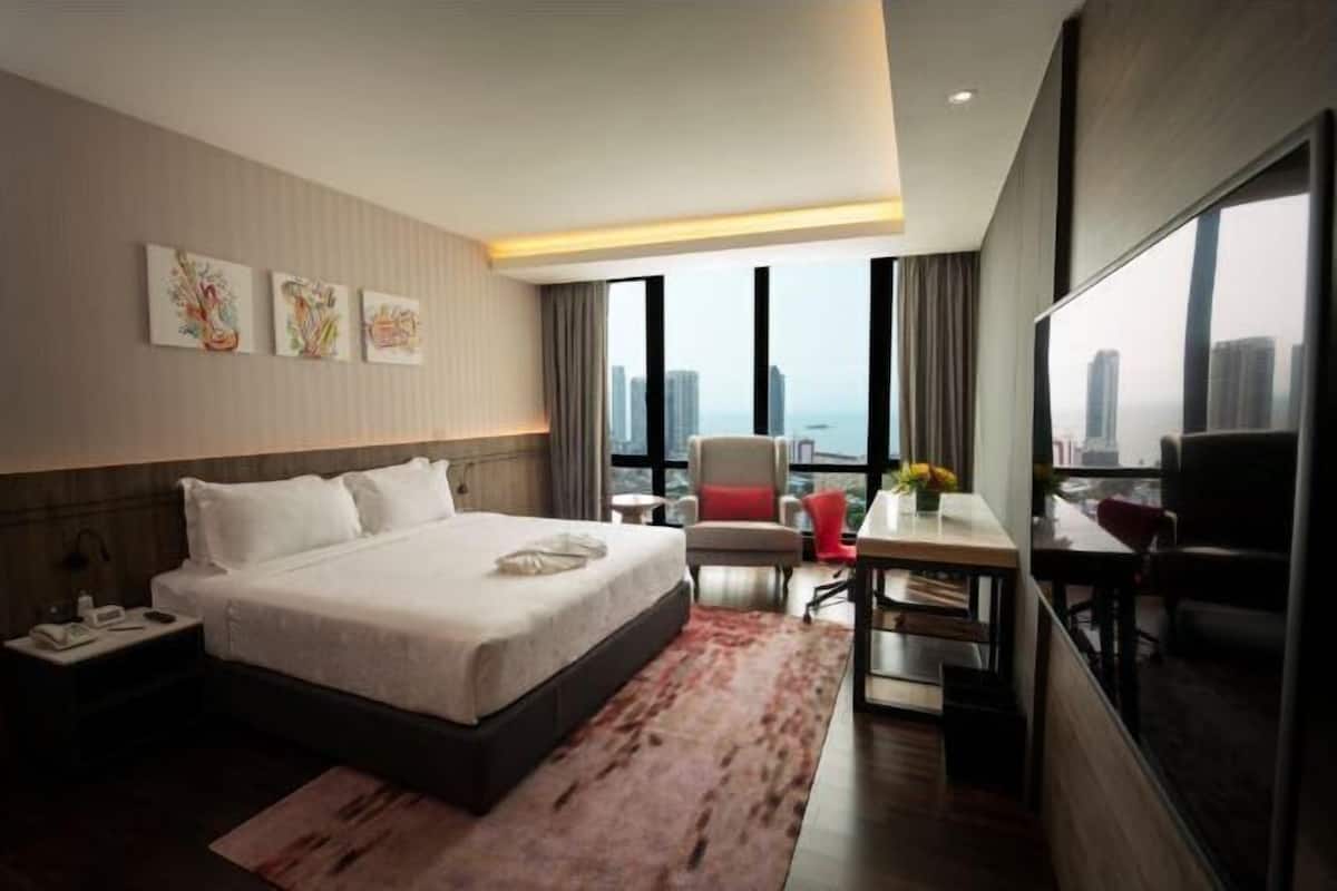 Ropa de cama de alta calidad y minibar
