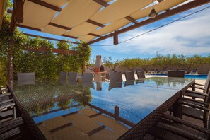 Pool - Large and spacious villa,20 persons,large 50 m2 pool, whirlpool, billiard,garden (Pula)