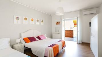 3 bedrooms, desk, iron/ironing board, travel cot