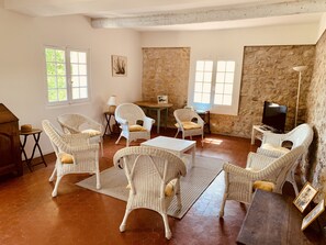 TV, DVD player, table tennis, books - Authentic magnanerie (Fayence)