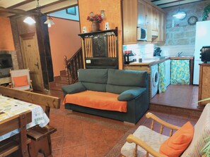 TV, fireplace, books - Casa con Bodega for 9 people (Sajazarra)