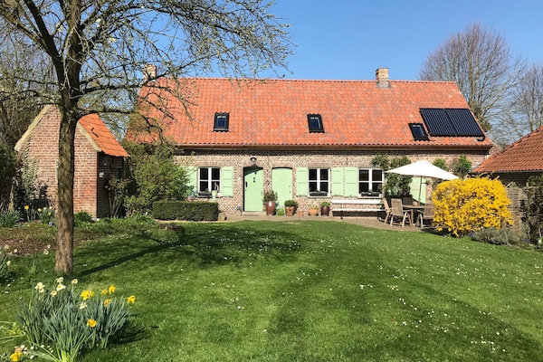 The holiday home in spring
