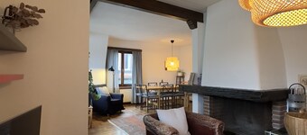 Maisonnette apartment in the city on 2 floors.