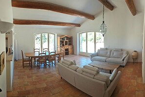 TV, DVD player, books