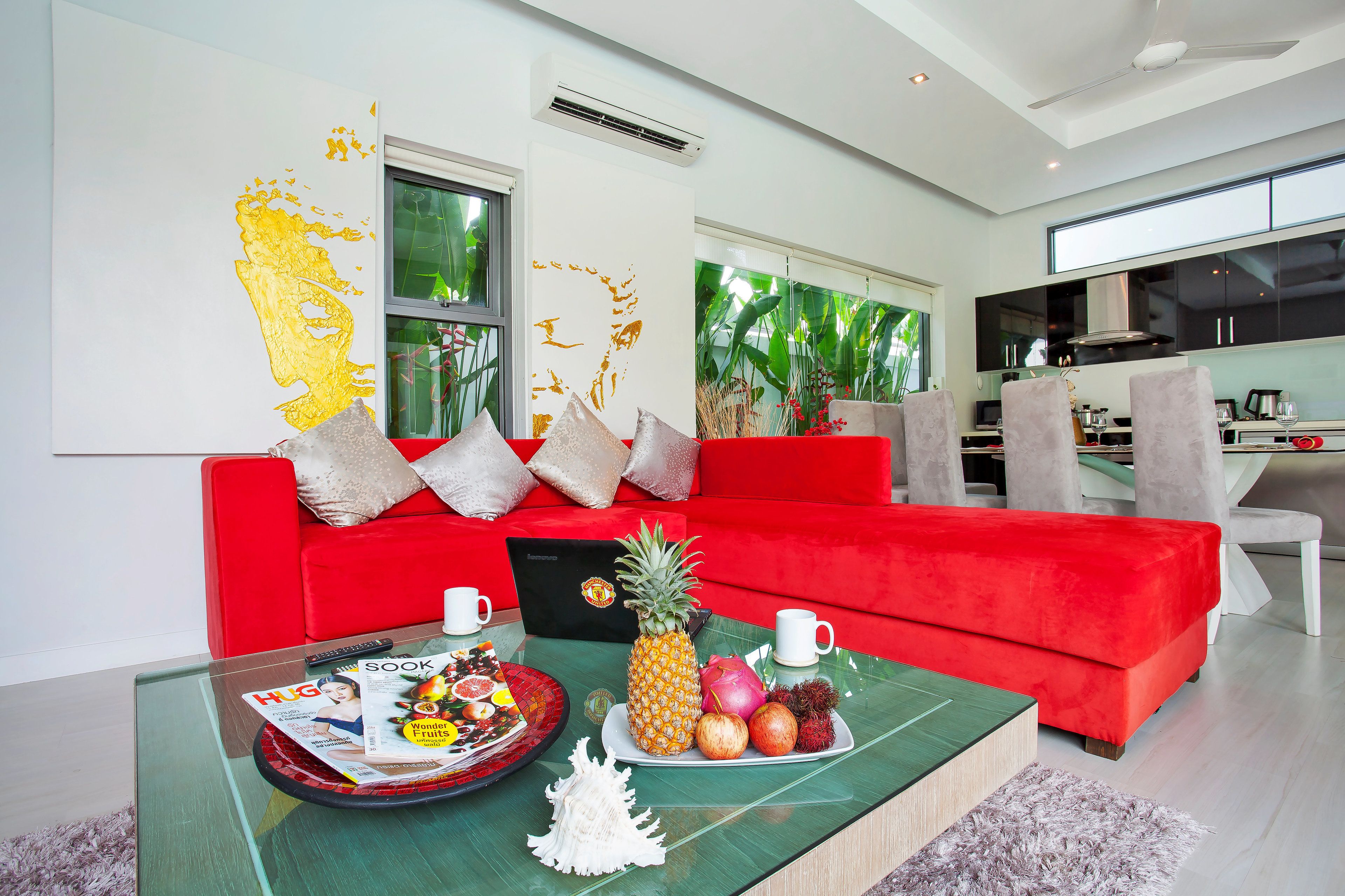 2 Bedrooms Pool Villa | Vardagsrum | LCD-tv