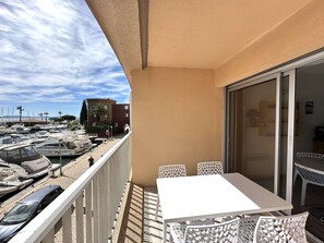 Outdoor dining - Studio for 4 people with sea view - Hyères Port (HYERES PLAGE)