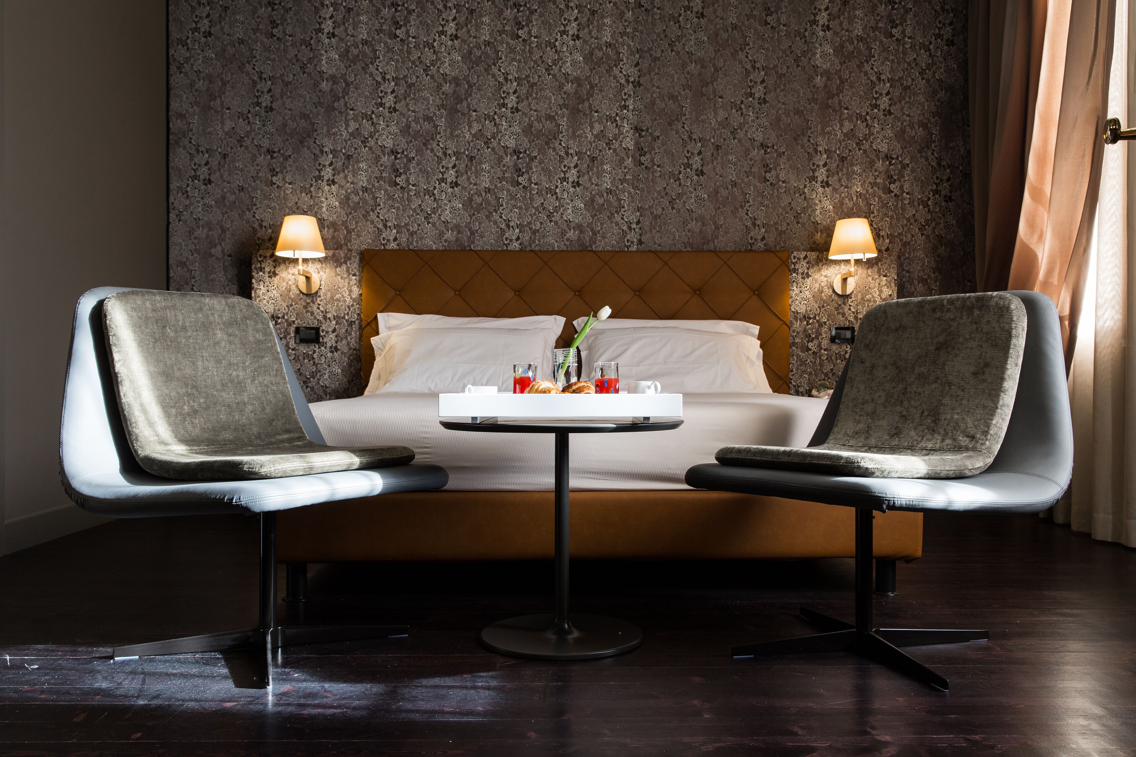 grand deluxe canal view | frette italian sheets, premium bedding, down duvets, select comfort beds