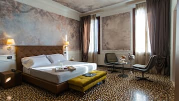 Grand Deluxe Canal View | Frette Italian sheets, premium bedding, down comforters