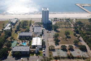 Villas at Ocean Club from air.