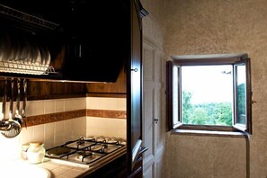 Studiolejlighed | Privat tekøkken | Kogeplade, køkkentøj/tallerkener/redskaber