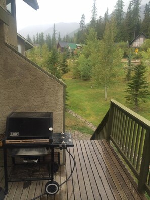Terrace/patio - Best location on the hill! True ski-in/ski-out Thunder Ridge Condos (Fernie)