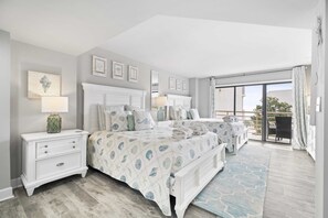 2 bedrooms, desk, iron/ironing board, travel cot