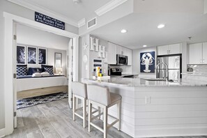 Fridge, microwave, oven, stovetop - Ocean Views at Villamare in Palmetto Dunes, Steps to the Beach! (Hilton Head Island)