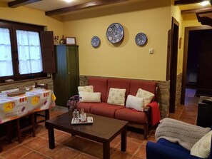 Apartment, 2 Double Beds, Terrace | Living area | TV - Apartamentos Rurales Casa Pachona (Navia)