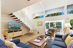 Smart TV, books, stereo