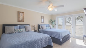 2 bedrooms, iron/ironing board, internet, bed sheets