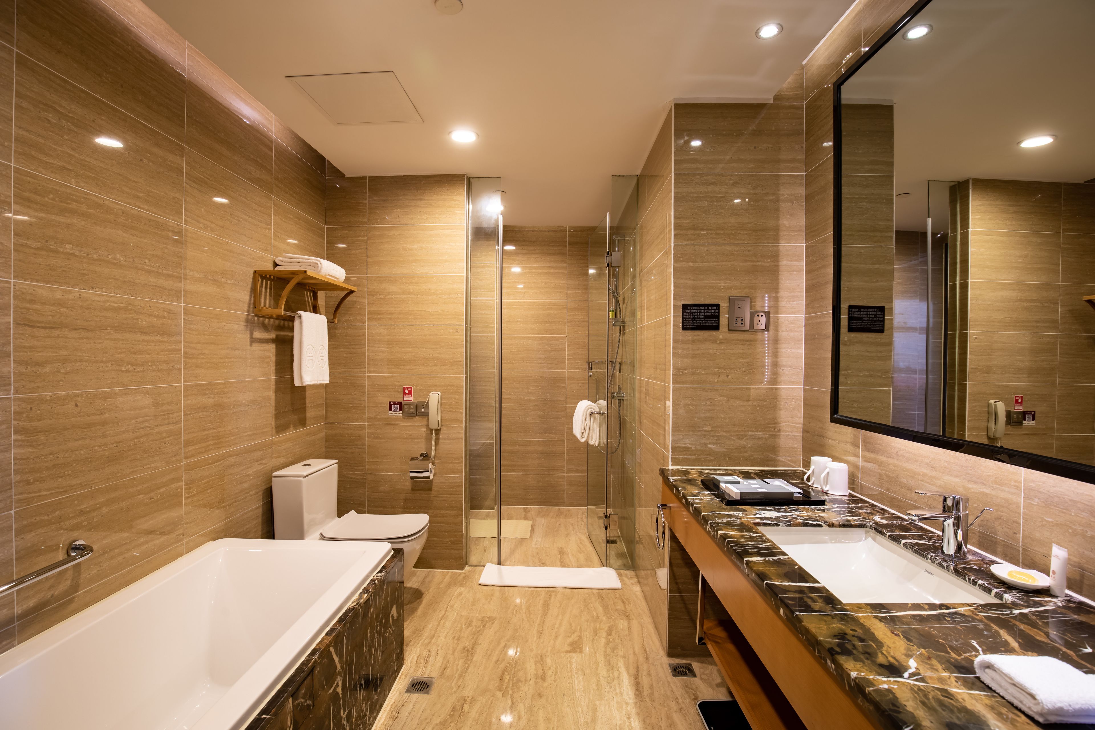 family suite | bathroom | free toiletries, hair dryer, bathrobes, slippers