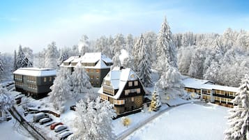 Façana frontal de l'allotjament