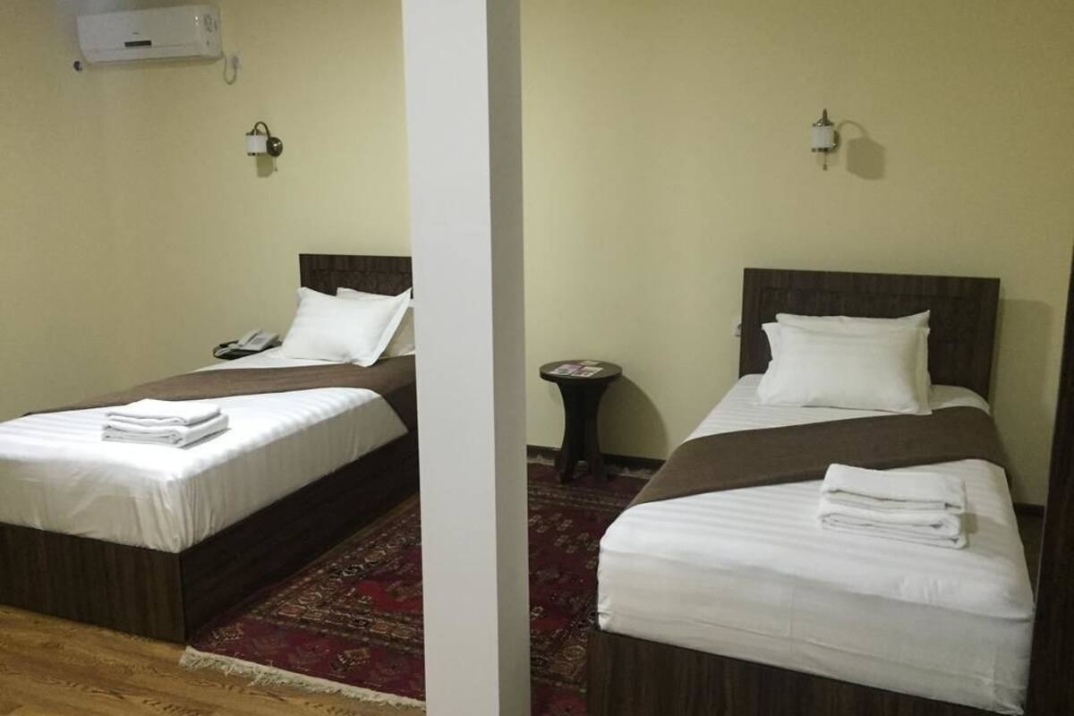 Premium bedding, desk, blackout curtains, iron/ironing board
