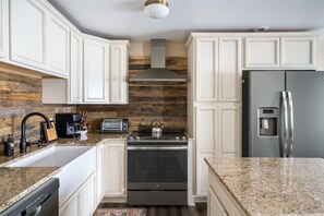 Fridge, microwave, oven, stovetop - Yampa View Retreat | Unforgettable Views + Hot Tubs + Modern Comfort! (Steamboat Springs)