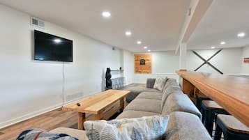 Smart TV, foosball, table tennis