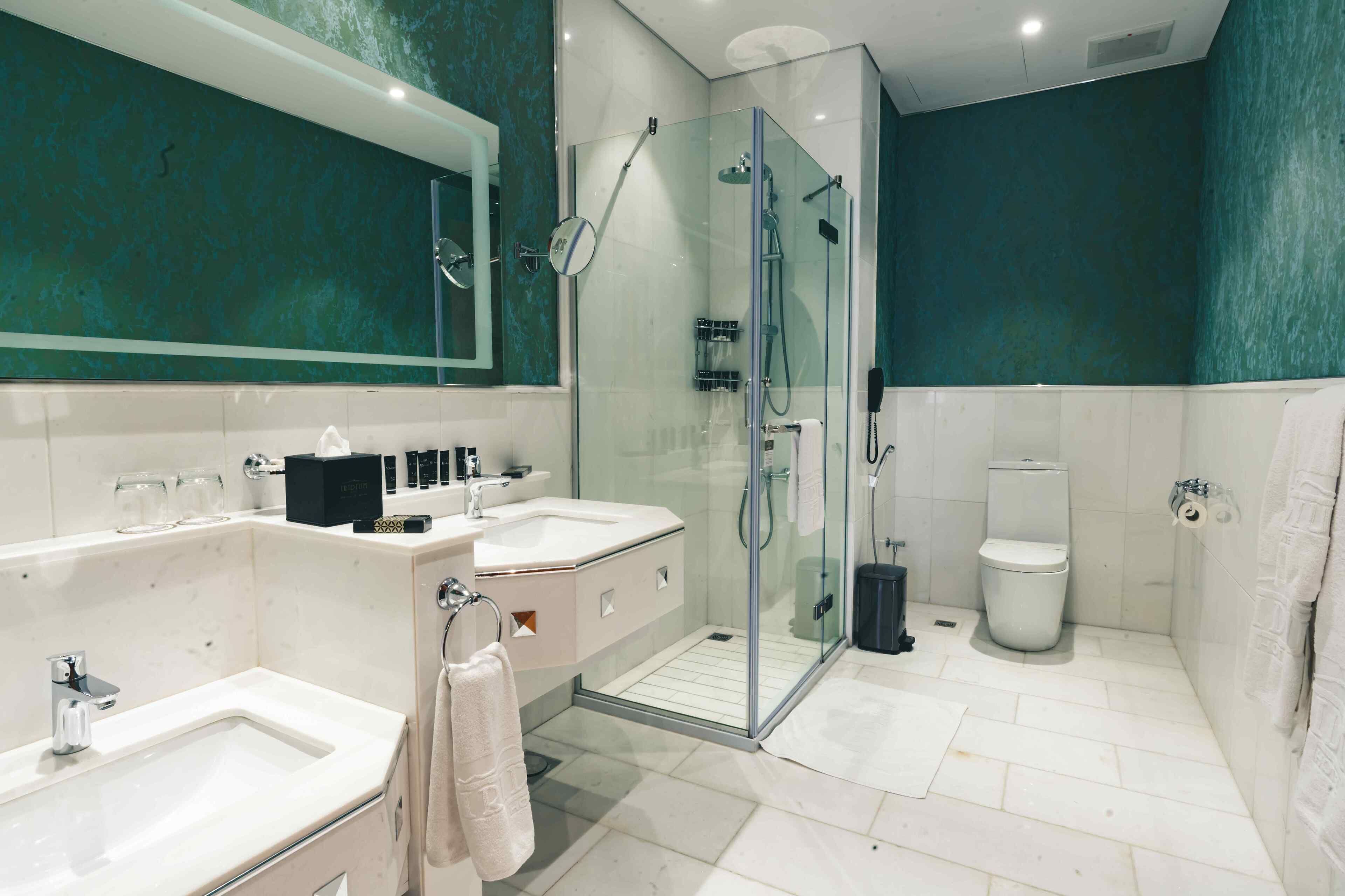 executive suite | bathroom | separate bathtub and shower, spring water bathtub, free toiletries