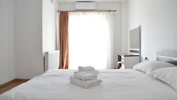 Departamento urbano, 1 habitación | 1 habitación, sábanas de algodón egipcio y ropa de cama de alta calidad