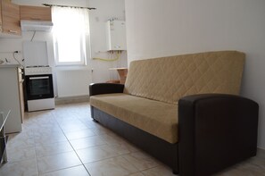 City Apartment, 1 Bedroom | Living area | LED TV - Alexys Residence 7 (Iasi)