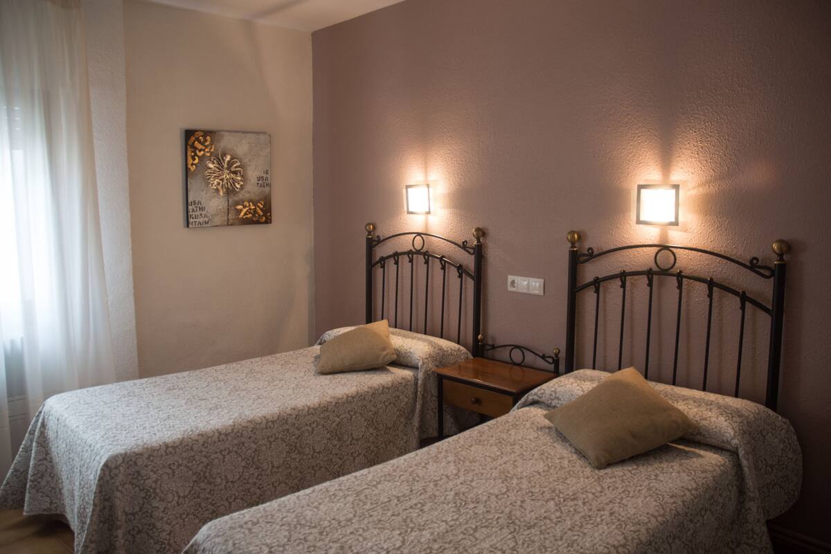 Down duvets, desk, free WiFi, individually decorated
