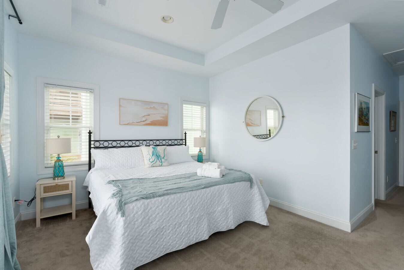 4 bedrooms, iron/ironing board, travel crib, WiFi