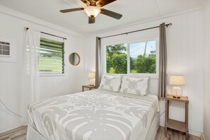 2 makuuhuonetta, silitysrauta/-lauta, vauvan matkasänky, ilmainen Wi-Fi