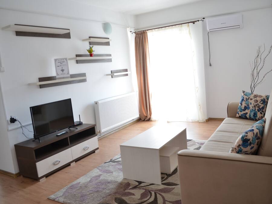 Basic Apartment, 1 Bedroom | Living room | LED TV