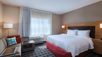 1 bedroom, desk, laptop workspace, iron/ironing board