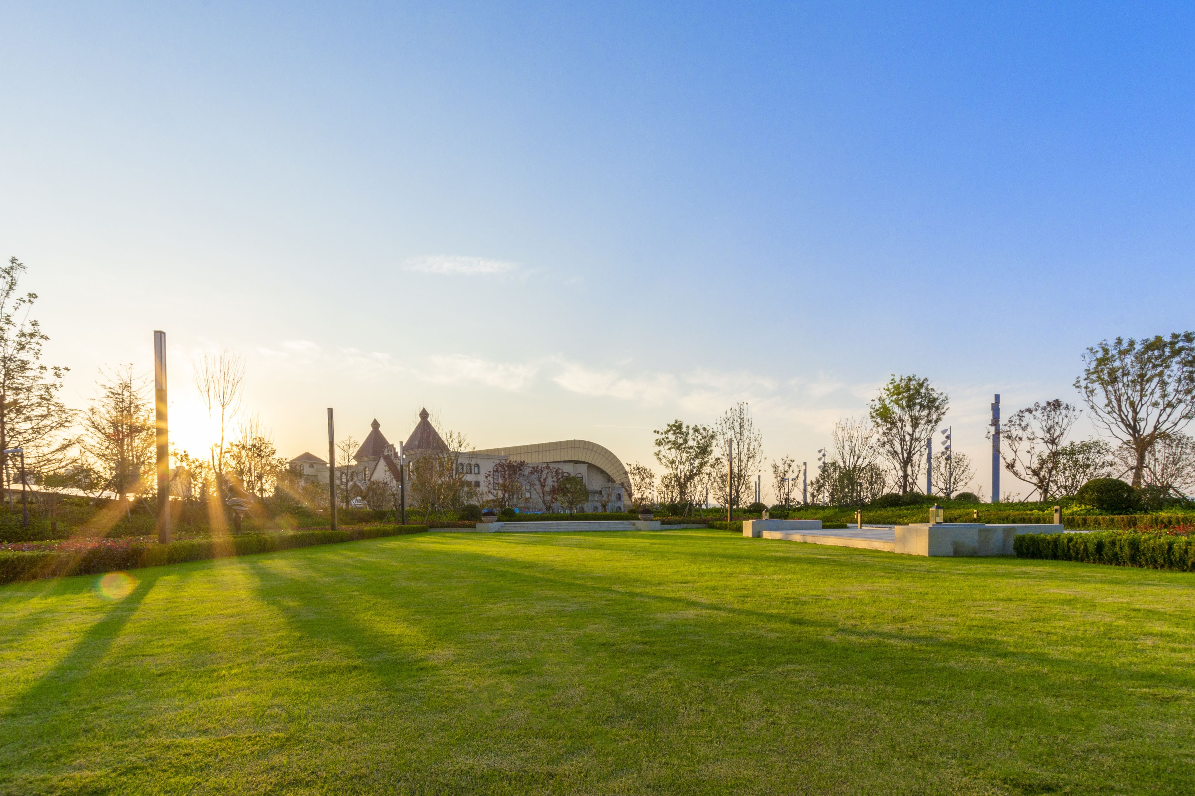 outdoor wedding area
