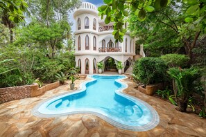 Vila presidencial, 2 quartos (Mbingu) | Roupas de cama premium, frigobar, cofres nos quartos